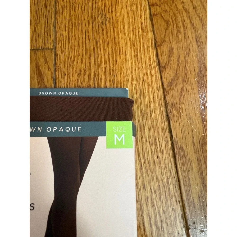 Serra Ladies Tights Brown Opaque Tummy Control Soft Silky Size Medium NEW